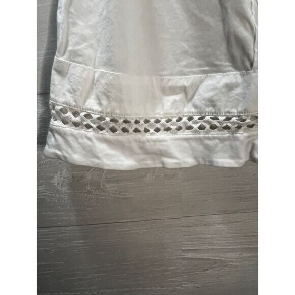 NWOT Banana Republic Off-White Sleeveless Cropped Blouse XS - Picture 4 of 5